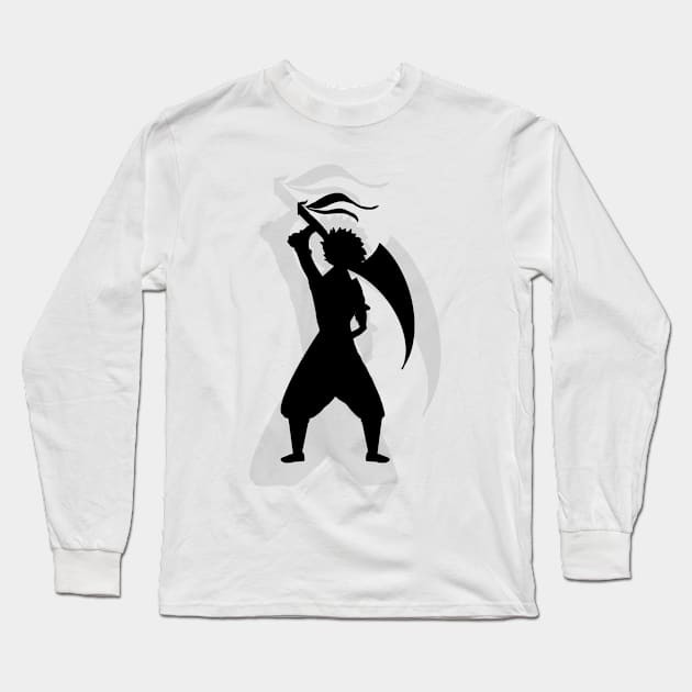 Shadow Fighter Long Sleeve T-Shirt by Joker & Angel